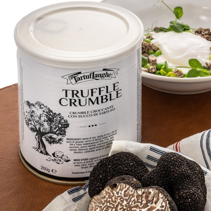 TRUFFLE CRUMBLE: Crunchy Crumble with Truffle Juice 260g / 9.17 oz - Tartuflanghe USA