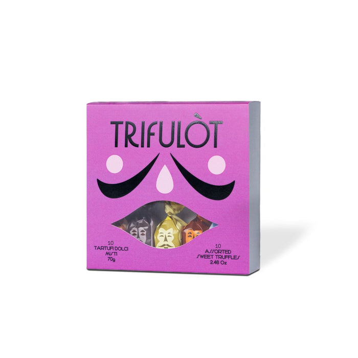 A luxurious assortment of Trifulot sweet truffles, crafted with passion and expertise. A perfect gift or personal indulgence.