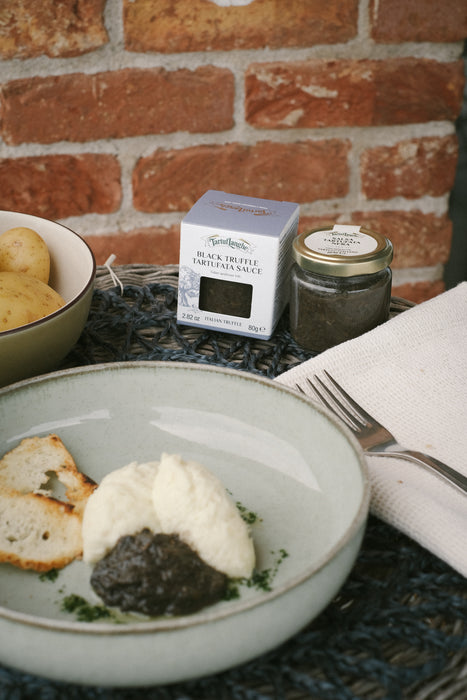 Delicious Black Truffle Tartufata sauce, infused with luxurious truffle flavor.