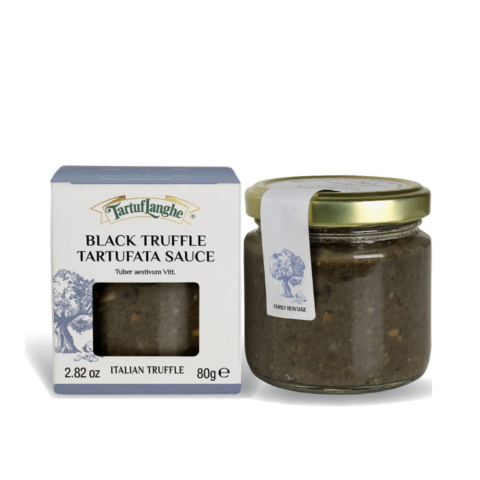 A savory blend of black truffles and mushrooms in this exquisite Tartufata sauce.