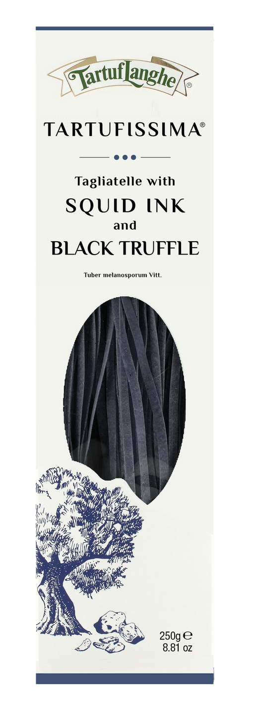 TARTUFISSIMA® Tagliatelle with Squid Ink and Black Truffle - Tartuflanghe USA