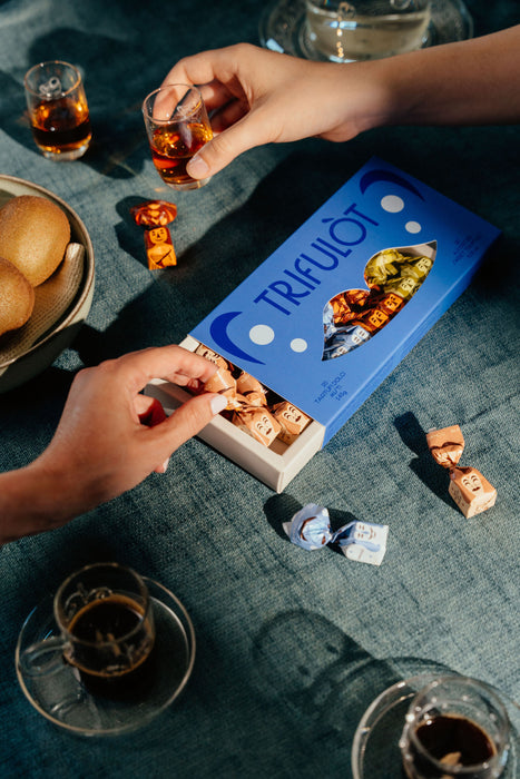 Tartuflanghe’s signature Trifulot truffle assortment: a sweet escape into the world of fine Italian confectionery.